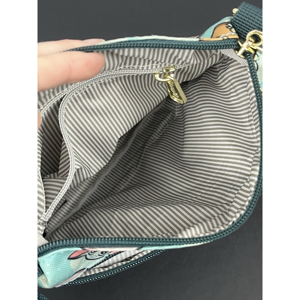 Star Wars Loungefly Baby Yoda Grogu Passport Crossbody Bag Mandalorian The Child - Picture 7 of 11
